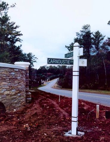 Custom Street signs in cedar