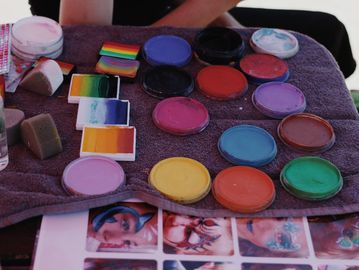 Face paint.