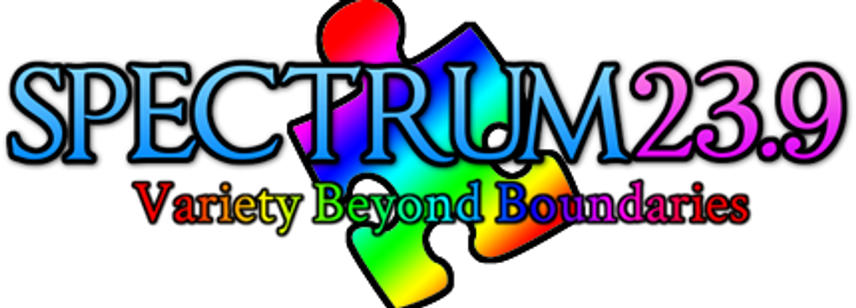 Logo for Spectrum 23.9 with colorful puzzle piece and tagline.