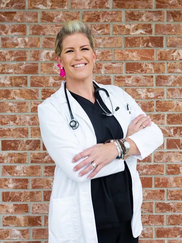 a woman vet with a stethoscope 