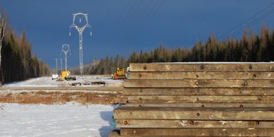 Antler Bay Environmental Consulting Team's transmission line project.