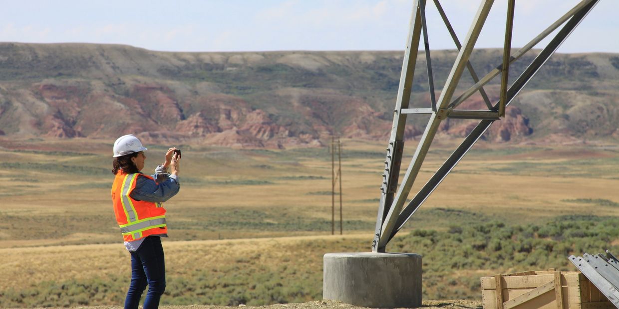 Antler Bay Environmental Consulting Team assesses a transmission line project. 