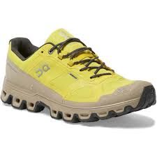 On Running Mens Cloudventure Waterproof Trail Running Shoes Mustard/Shadow