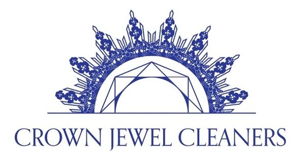 Logo of Crown Jewel Cleaners featuring a stylized crown and jewel design.