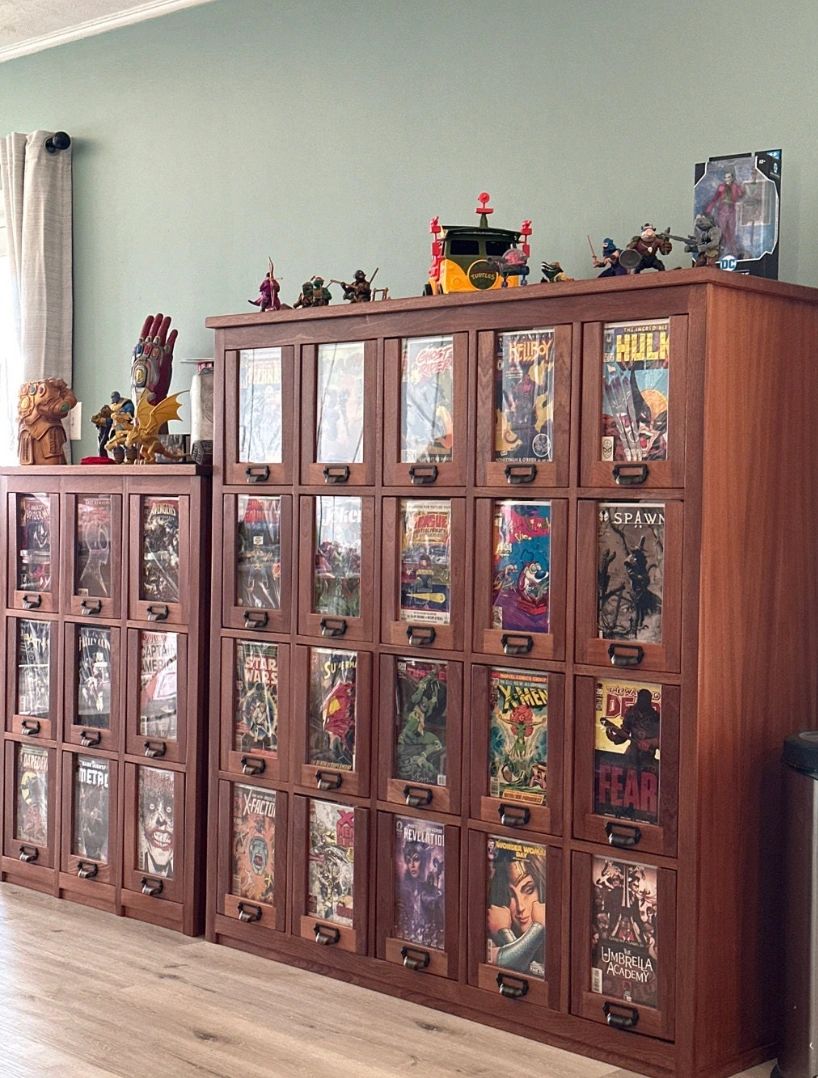 Comic Book Organization and Storage Solutions - Comic Book Storage Cabinets  and Collectibles Displays