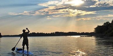 Stand Up Paddleboarding in Lake Benton Minnesota