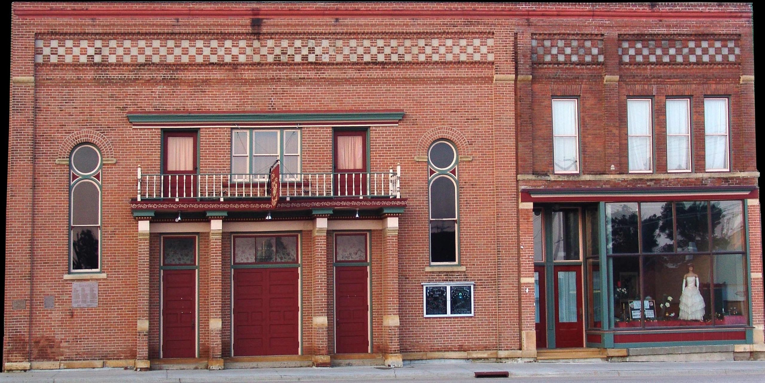 Lake Benton Minnesota Historical Brick Building Closeup