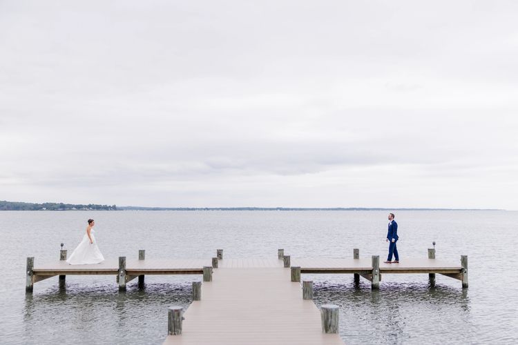 Photo by Living Radiant Photography
Bride and Groom on Dock 