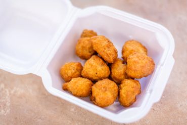 crispy fried corn nuggets or hushpuppies