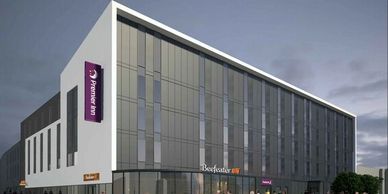 Premier Inn have lodged plans with South Lanarkshire Council to flatten the derelict Hamilton Town H