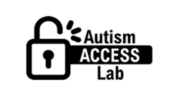 Logo of Autism Access Lab with an unlocked padlock.