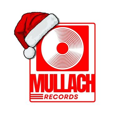 Mullach Records logo with a festive Santa hat on top.