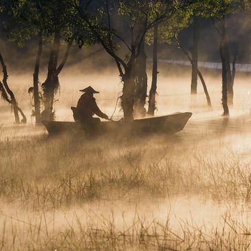 Mist season in Da Lat Highland