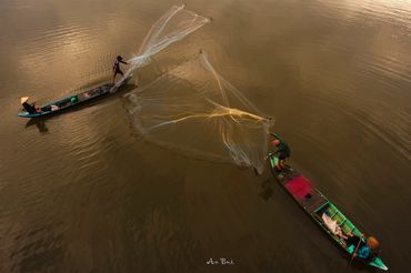 Fishing in Mekong delta