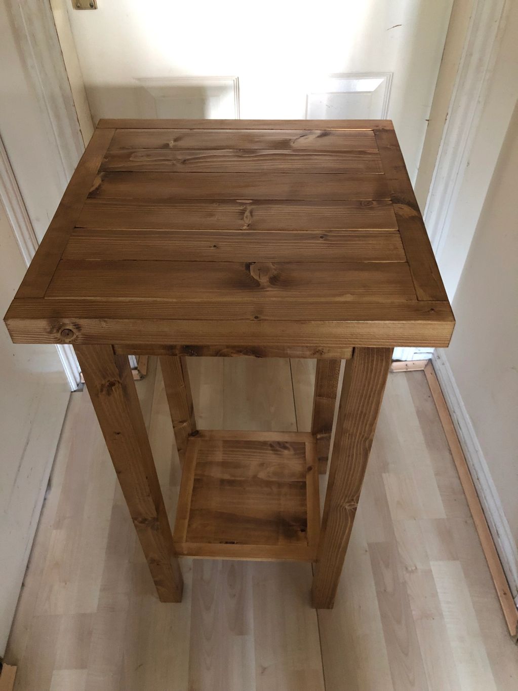 Wooden display plinth