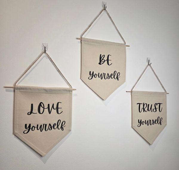 Inspirational handmade wall decor for home and office, self-growth & self-confidence gift 