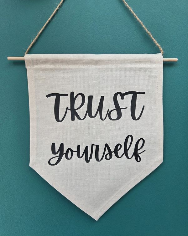 Inspirational handmade wall decor for home and office, self-growth & self-confidence gift 