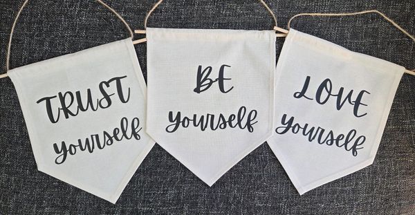 Inspirational handmade wall decor for home and office, self-growth & self-confidence gift 