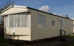 Caravan on Towervans in Mablethorpe. Lincolnshire