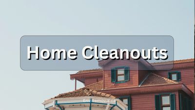 A Picture of a home in Victoria with the words Home Cleanouts written over it. 