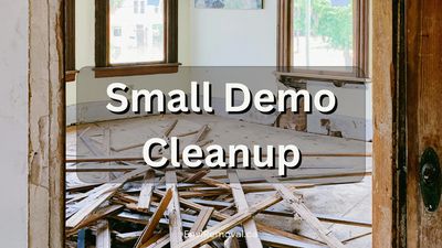 Small Demolition Cleanup: EnviRemoval Junk Hauling - Victoria BC
