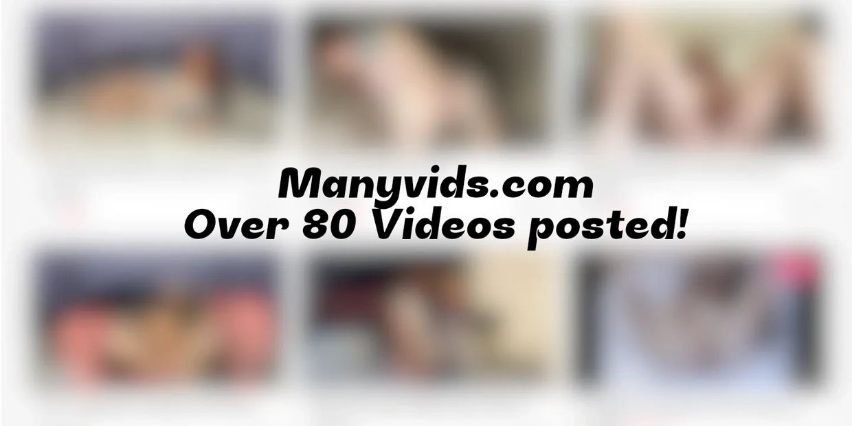 Screenshot promoting Manyvids.com with over 80 videos posted.