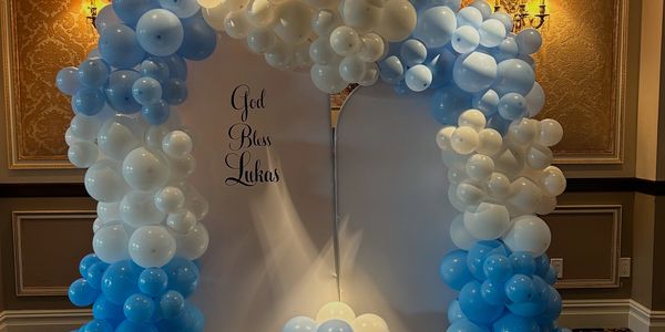 Balloon arches, favors, invitations, 4 ft marquee numbers, and more. Call 917-675-1592 today. 