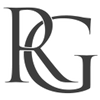 The logo of rg n gray with white background.