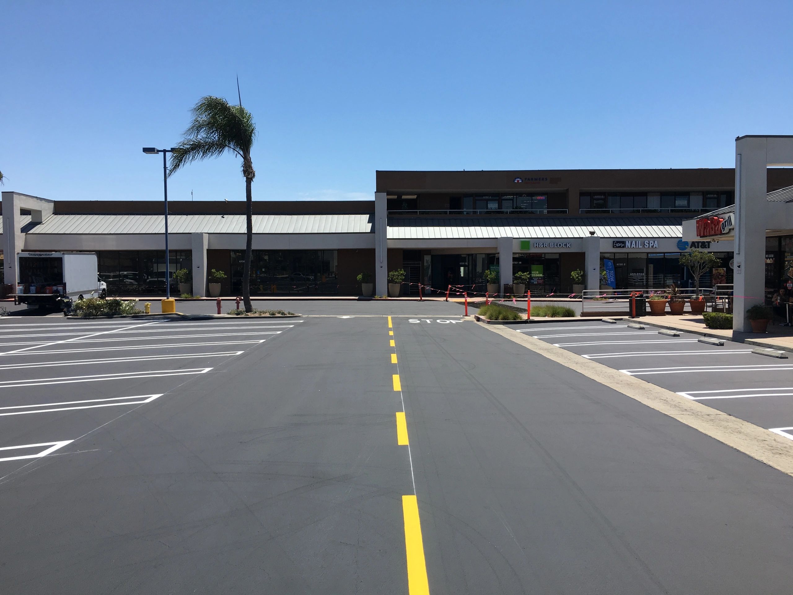 Parking lot construction maintenance done by JT Site Services Southern California