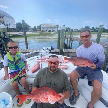 Red Snapper during Offshore Fishing Charters Pensacola Florida