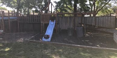Has a play structure turned into a chicken coup? We can take down either and both.