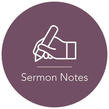 Icon of a hand writing with a pen labeled 'Sermon Notes'.