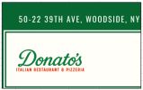 Sign for Donato's Italian Restaurant &amp; Pizzeria.