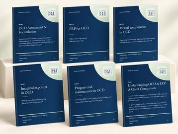 Books on OCD assessment and treatment techniques.