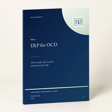 Book cover titled ERP for OCD by Victoria Lacey.
