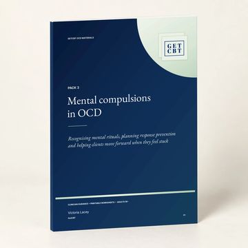 Book titled 'Mental compulsions in OCD'.
