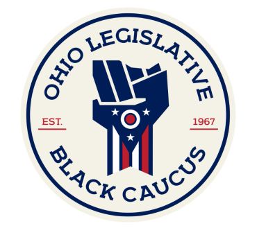 Ohio Legislative Black Caucus logo with raised fist.
