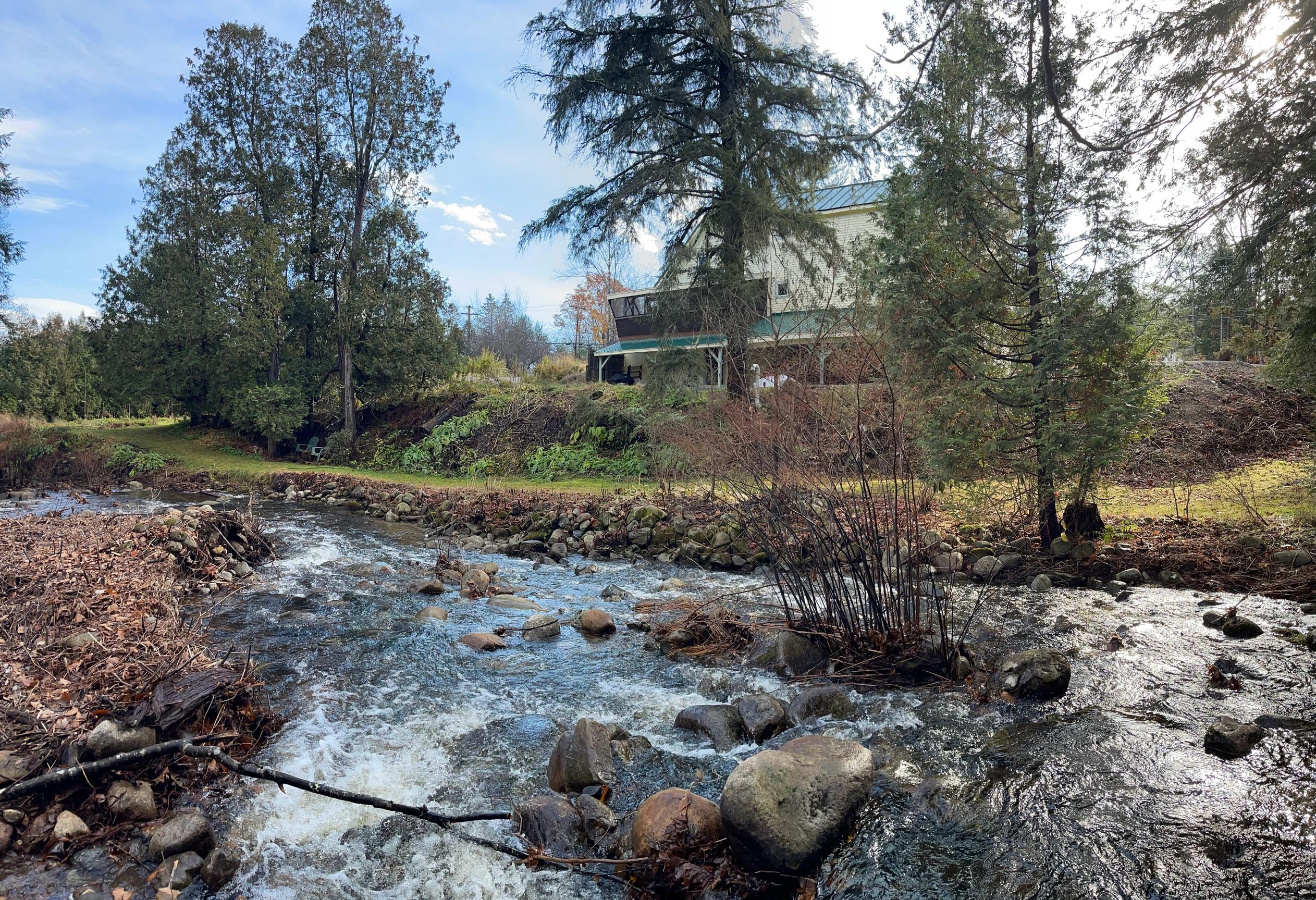 The Connor Brook ripping after a hard rain