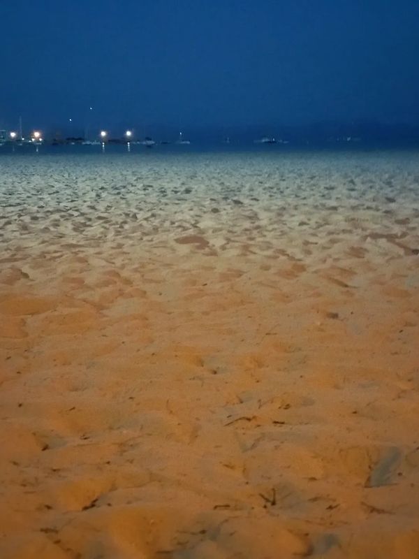 A BEAUTIFUL BEACH AT SUNSET