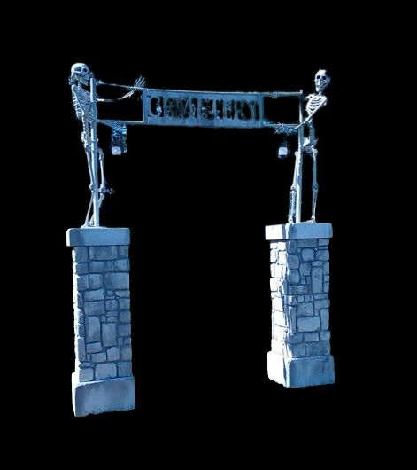 Skeleton Cemetery Entrance High Quality Handmade Authentic Cemetery ...