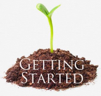 Getting started poster with plant image
