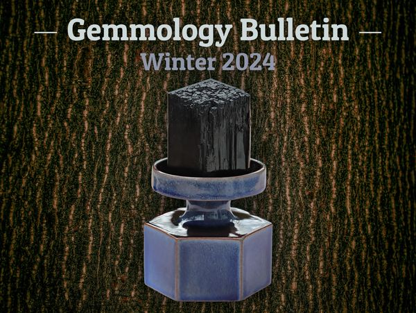 Gemmology Bulletin, Winter 2024.
A Tourmaline Lamp.