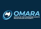 Logo of the Office of the Migration Agents Registration Authority (OMARA) with a blue circular design.