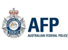 Logo of the Australian Federal Police featuring a badge and acronym AFP.