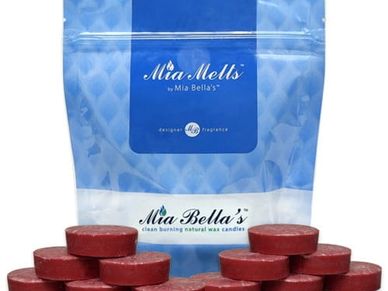 Wax Melts are available in bags of twelve.