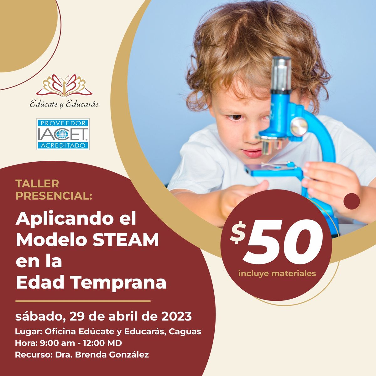 TALLER: APLICANDO EL MODELO STEAM EN LA EDAD TEMPRANA