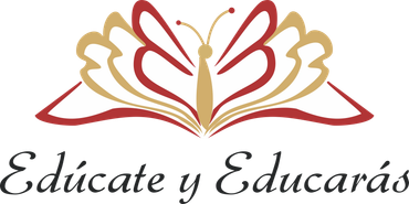 A stylized butterfly logo with text below.