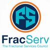 FracServ logo with stylized FS emblem in teal and navy, surrounded by an orange ring.