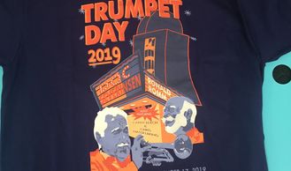 Trumpet Day Custom Tee Shirt Design by The Best Feeling Shirt Co Doc Severinsen Marquis Bright Shirt
