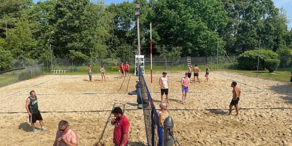 outdoor volleyball league sand courts and sunshine 